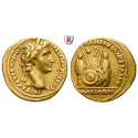 Roman Imperial Coins, Augustus, Aureus 2-1 BC, good vf / vf
