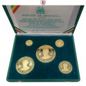 Ethiopia, Haile Selassie I., Gold Set 1966, 136.8 g fine, PROOF