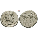 Roman Republican Coins, L. Titurius Sabinus, Denarius 89 BC, vf-xf