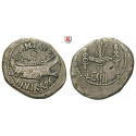 Roman Republican Coins, Marcus Antonius, Denarius 32-31 BC, vf