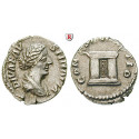 Roman Imperial Coins, Faustina Junior, wife of  Marcus Aurelius, Denarius after 176, good vf
