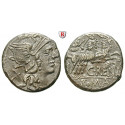 Roman Republican Coins, C. Renius, Denarius 138 BC, good vf