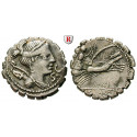 Roman Republican Coins, Ti. Claudius Nero, Denarius, serratus 79 BC, vf