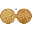 USA, 20 Dollars 1875, 30.09 g fine, vf