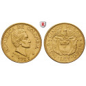 Colombia, Republik, 5 Pesos 1927, 7.32 g fine, xf