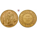France, Third Republic, 100 Francs 1911, 29.03 g fine, vf-xf