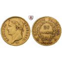 France, Napoleon I (Emperor), 20 Francs 1808, 5.81 g fine, vf