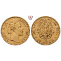 German Empire, Bayern, Ludwig II., 10 Mark 1874, D, vf-xf, J. 196