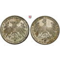 Frankfurt, City, Doppelgulden 1848, nearly xf
