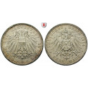 German Empire, Lübeck, 3 Mark 1914, A, vf-xf / xf, J. 82