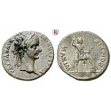 Roman Imperial Coins, Tiberius, Denarius 14-37, good vf