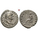 Roman Imperial Coins, Vespasian, Denarius 75, good vf