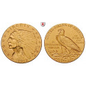 USA, 2 1/2 Dollars 1912, 3.76 g fine, vf-xf