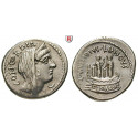 Roman Republican Coins, L. Mussidius Longus, Denarius 42 BC, vf-xf
