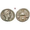 Roman Republican Coins, Q. Cassius Longinus, Denarius 55 BC, vf-xf