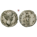 Roman Imperial Coins, Faustina Senior, wife of  Antoninus Pius, Denarius after 141, good xf