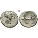 Roman Republican Coins, L. Manlius Torquatus, Denarius 82 BC, vf-xf