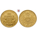 German Empire, Hamburg, 20 Mark 1895, J, vf-xf, J. 212