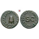 Roman Imperial Coins, Claudius I., Quadrans 41 AD, good vf