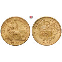 Peru, Republic, 10 Soles 1965, 4.14 g fine, xf-unc