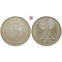 Federal Republic, Standard currency, 5 DM 1958, J, vf-xf, J. 387