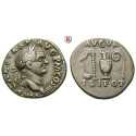 Roman Imperial Coins, Vespasian, Denarius Juli - Dez. 71, good vf