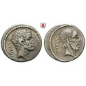 Roman Republican Coins, M. Junius Brutus, Denarius 54 BC, good vf