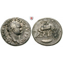 Roman Imperial Coins, Domitian, Caesar, Denarius 77-78, good vf