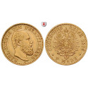 German Empire, Württemberg, Karl, 5 Mark 1877, F, good vf, J. 291