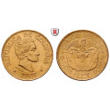 Colombia, Republik, 5 Pesos 1929, 7.32 g fine, xf
