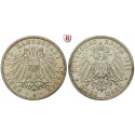 German Empire, Lübeck, 3 Mark 1911, A, vf-xf, J. 82