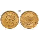 USA, 2 1/2 Dollars 1902, 3.76 g fine, xf