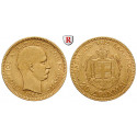 Greece, George I., 20 Drachmai 1884, 5.81 g fine, vf-xf