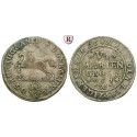 Brunswick, Brunswick-Wolfenbüttel, Rudolf August und Anton Ulrich, 4 Mariengroschen 1696, nearly vf
