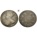 Great Britain, Anna, Crown 1707, good vf