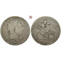 Great Britain, George III, Crown 1820, good fine