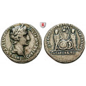 Roman Imperial Coins, Augustus, Denarius 2 BC-4 AD, vf