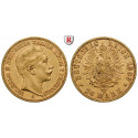 German Empire, Preussen, Wilhelm II., 20 Mark 1889, A, good vf, J. 250