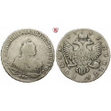 Russia, Elizabeth, Rouble 1749, vf