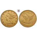 USA, 10 Dollars 1882, 15.05 g fine, nearly xf