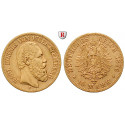 German Empire, Württemberg, Karl, 10 Mark 1876, F, 3.58 g fine, vf, J. 292
