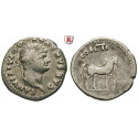 Roman Imperial Coins, Domitian, Caesar, Denarius 76-77, vf