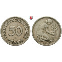 Federal Republic, Standard currency, 50 Pfennig 1950, G, good vf, J. 379