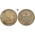 Weimar Republic, Standard currency, 3 Reichsmark 1931, A, good vf, J. 349