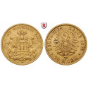 German Empire, Hamburg, 20 Mark 1876, J, good vf, J. 210