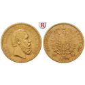 German Empire, Württemberg, Karl, 20 Mark 1873, F, vf-xf, J. 290