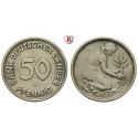 Federal Republic, Standard currency, 50 Pfennig 1950, G, good vf, J. 379