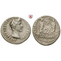 Roman Imperial Coins, Augustus, Denarius 2 BC-4 AD, vf