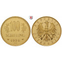 Austria, 1. Republik, 100 Schilling 1926, 21.17 g fine, PROOF
