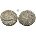 Roman Republican Coins, Marcus Antonius, Denarius 32-31 BC, vf-xf